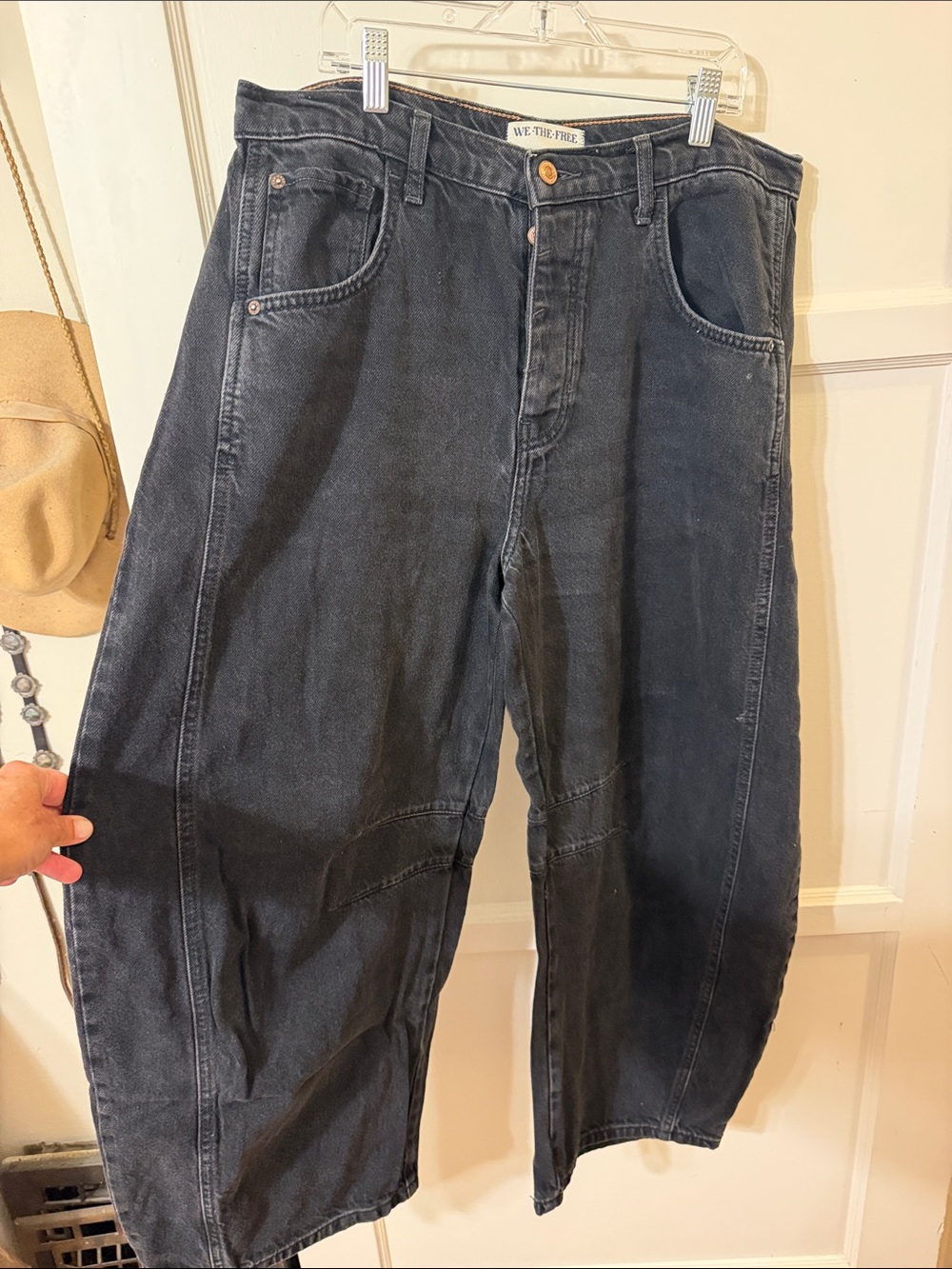 We The Free Men's Washed Black Relaxed Fit Jeans